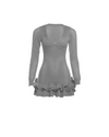 Olivia Long Sleeve Ruffle Hem Mini