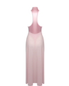 Pink Halter A-Line Maxi