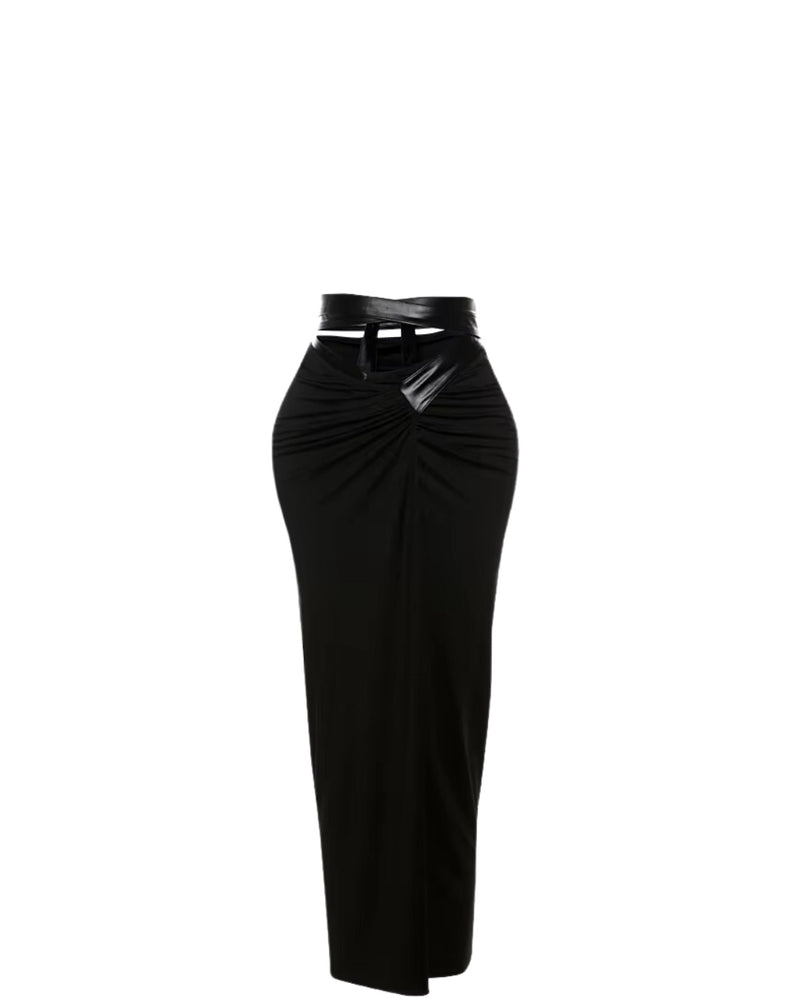 Tori Cross Bandage Maxi Skirt