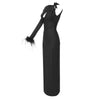 Midnight Feather Elegance Maxi