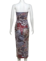 Reina Printed Tube Midi