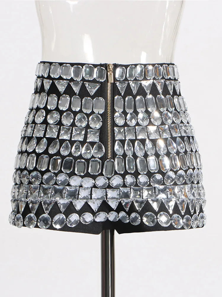 Diamond Bodycon Shorts