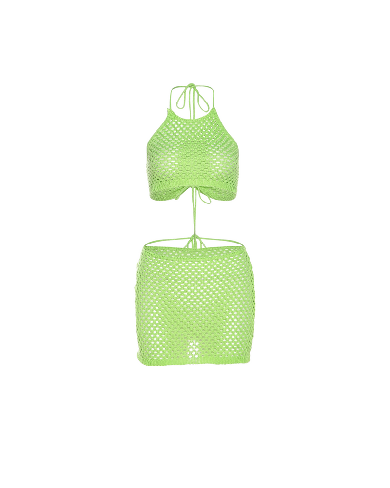 Lime Knit Set