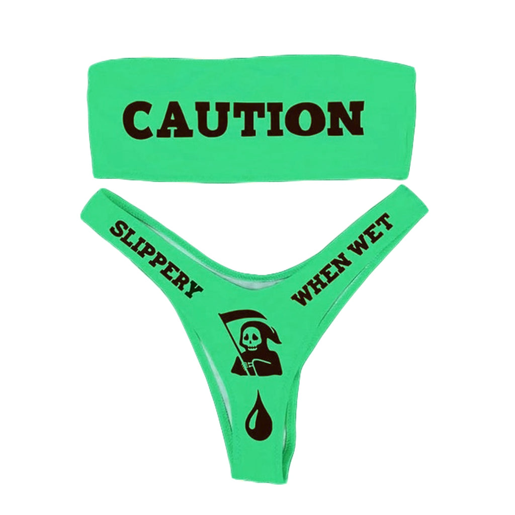 Caution Tube Bikini