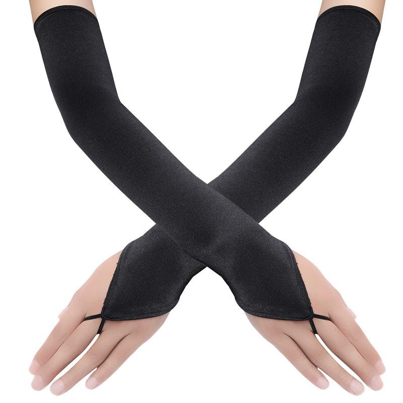 Fingerless Black Gloves