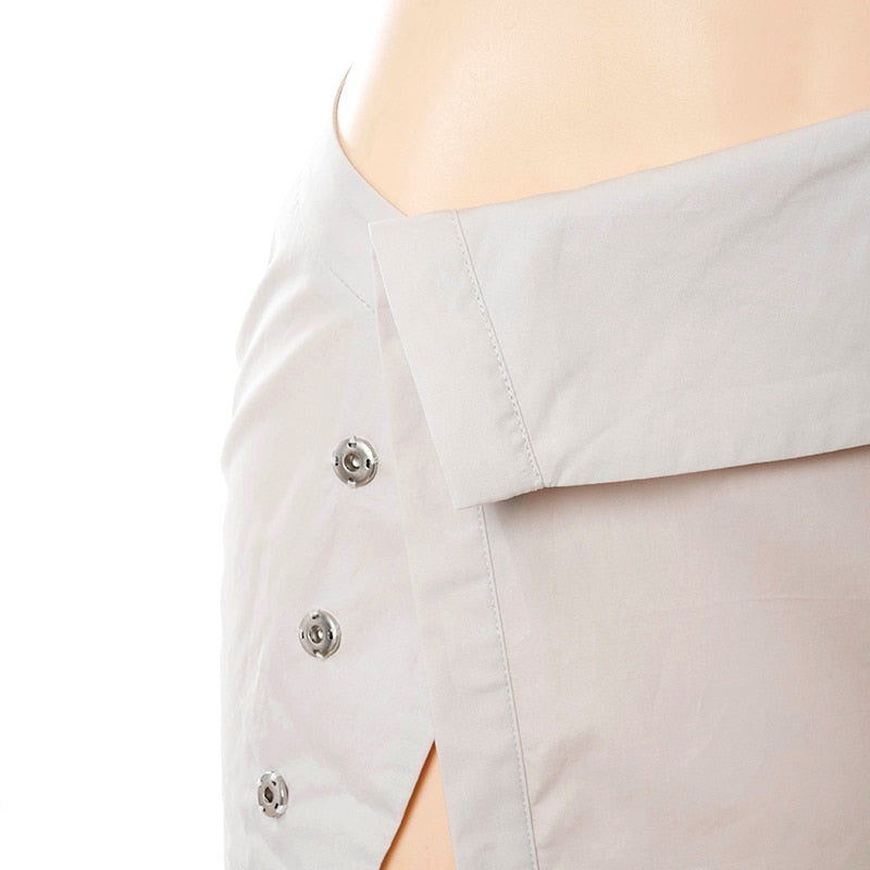 Snap Button Skirt