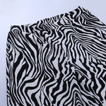 Zebra Print Wide Leg Pant
