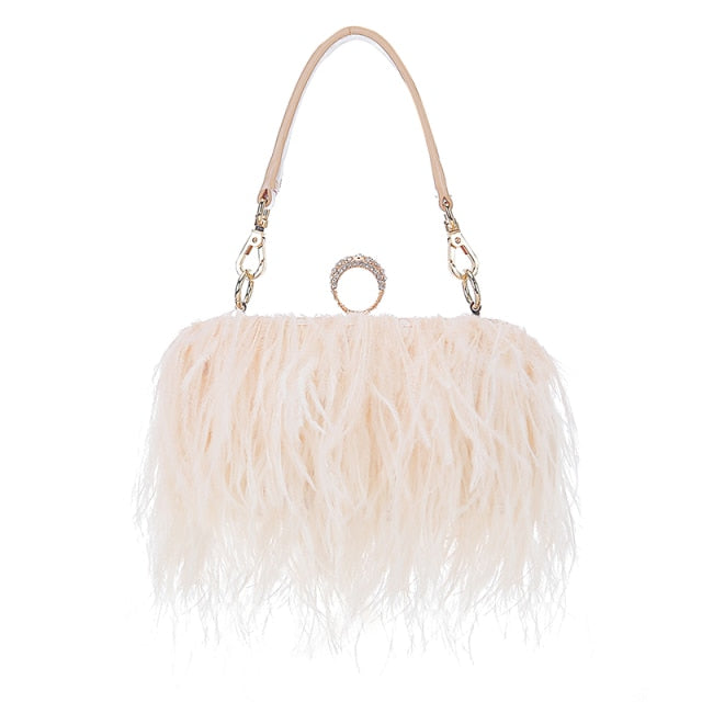 Feathered Evening Clutch